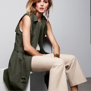 Olivia Palermo + Chelsea28 military trench vest